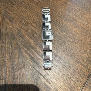 L.A.M.B. Silver and Black Women's Watch